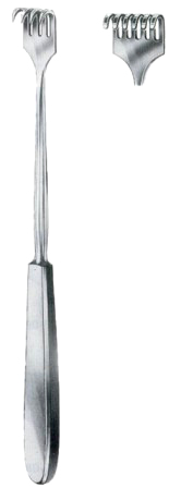 Volkmann Retractors Blunt 6 Prongs 9x29mm 23cm/9"
