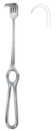 Kocher Retractors Sharp 1 Prong 21.5cm/8 1/2"
