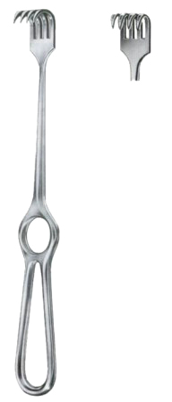Kocher Retractors Sharp 4 Prongs 15x20mm 21.5cm/8 1/2"