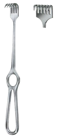 Kocher Retractors Sharp 6 Prongs 15x30mm 21.5cm/8 1/2"