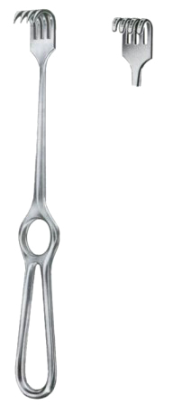 Kocher Retractors Blunt 4 Prongs 15x20mm 21.5cm/8 1/2"