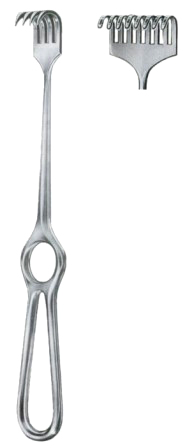 Kocher Retractors Blunt 8 Prongs 15x40mm 21.5cm/8 1/2"