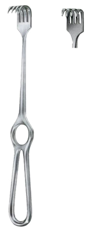 Kocher Retractors Semi-Sharp 4 Prongs 15x20mm 21.5cm/8 1/2"