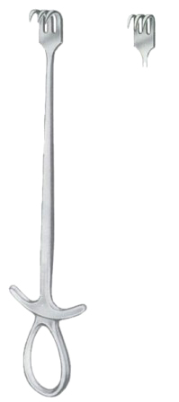 Murphy Retractors Sharp 3 Prongs 22.5cm/9"