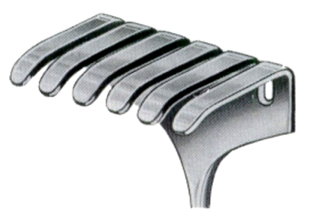 Isreal Retractors 6 Prongs 50x60mm 25cm/10"