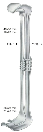 Richardson-Eastman Retractors 28x20mm 26cm/10 1/4" Fig # 1