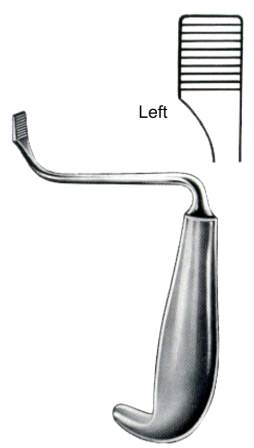 Tessier Retractors for Maxillofacial Surgery 15cm/6" Left