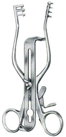 Henley Retractors Sharp 16.5cm/6 1/2" Complete with 3 Central Blades