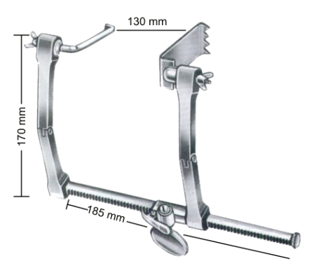 Scoville-Haverfield Retractors 130cm/5" Opening with 3 Pair of Blades