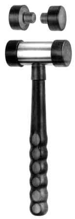 Bone mallet w/Ferrozel faces wooden 22.5cm (spare face pair for bone mallet)
