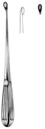 Bruns Bone Curettes 23cm/9" Fig #   1 B