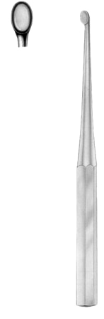 Bruns Bone Curettes 23cm/9" Fig #   5 A