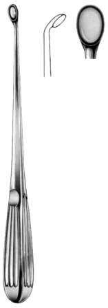 Bruns Bone Curettes 23cm/9" Fig #   6 C