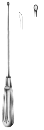 Bone Curettes 4.4mm 25cm/10" Fig #  00