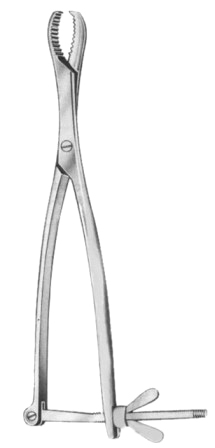 Hey Groves Bone Holding Forceps SJ 27cm/10 1/2"