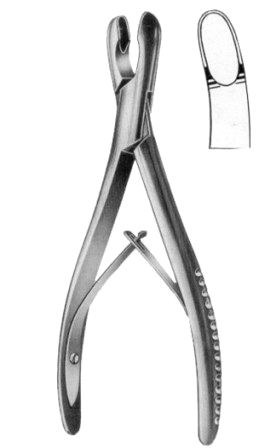 Luer Bone Rongeur Forceps BJ Curved 17cm/6 3/4"