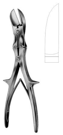 Stille-Liston Bone Cutting Forceps Angled M/Action 27cm/10 1/2"