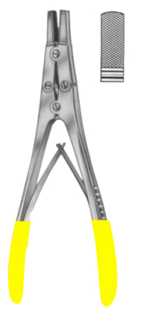Wire Seizing Forceps M/Action 18cm/7" TC GOLD