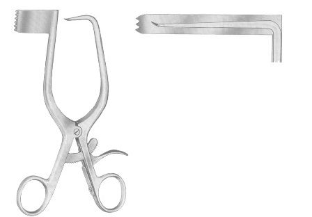 Lamina Spreaders 70x20mm 17cm/6 3/4" Left-Type