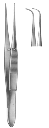 Graefe Iris Forceps Full Cirved 10cm/4"