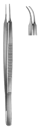 Stevens Iris Forceps Curved 1:2 10.5cm/4 1/4"