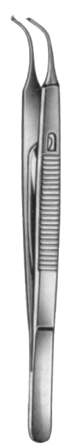 Stevens Iris Forceps Curved 1:2 11cm/4 1/2"