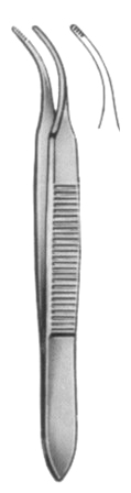 Chandler Iris Forceps 7cm/2 3/4" (Serrated)