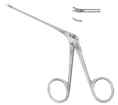 Micro Ear Polypus Forceps 0.7 x 3.5mm Mini 8cm/3 1/4"