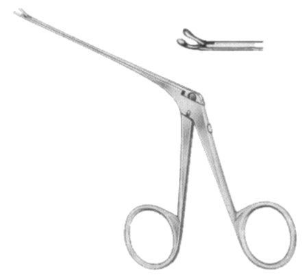 Micro Ear Polypus Forceps 0.9 x 1.1mm Cup-Shaped 8cm/3 1/4"