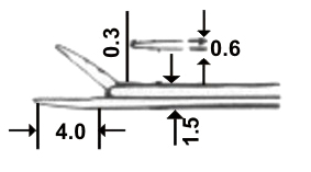 Micro Ear Polypus Dressing Forceps 0.3mm 8cm/3 1/4"
