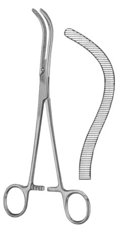 Guyon Kidney Pedicle Clamp Forceps BJ 24cm/9 1/2"