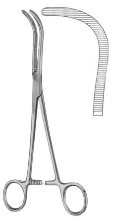 Guyon Kidney Pedicle Clamp Forceps BJ 23cm/9"