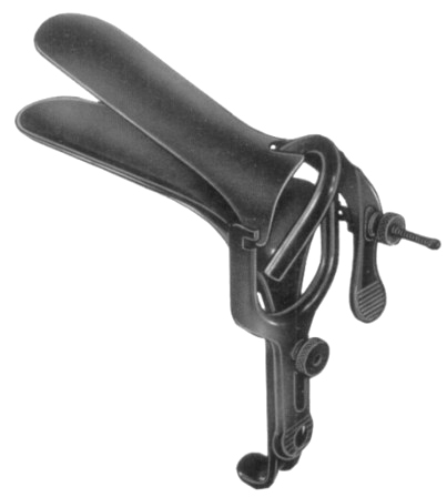 Grave Vaginal Speculas 115mmx35mm Black Insulated For Laser Surgery