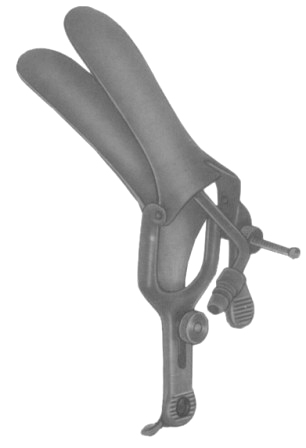 Grave Vaginal Speculas 101mmx35mm Black Insulated For Laser Surgery