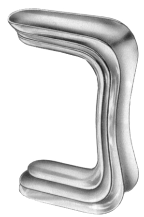Sims Vaginal Speculas D/End 80x35+40mm Fig # 3