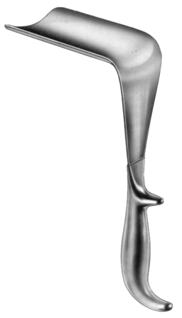 Doyen Vaginal Speculas (Medium-concave)   85x35mm 24cm/9 1/2" Fig # 2