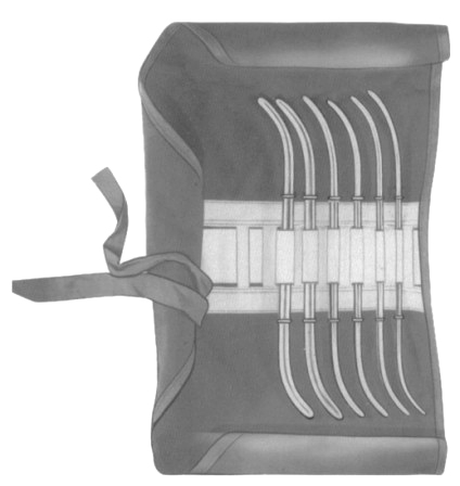 Hank Uterine Dilator set/6 with pouch
