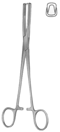 Jacobs Tenaculum Forceps BJ 2:2 Straight 21cm/8 1/4"