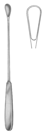 Gourdet Uterine Curettes 10mm 28cm/11" Fig # 3
