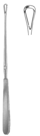 Sims Uterine Curettes Blunt    7.5mm 25cm/10" Fig # 1 Malleable
