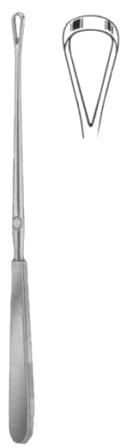 Sims Uterine Curettes Blunt  11.5mm 25cm/10" Fig # 4 Rigid