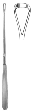 Sims Uterine Curettes Blunt  14.5mm 25cm/10" Fig # 6 Rigid