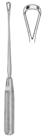 Sims Uterine Curettes Sharp 11.5mm 25cm/10" Fig # 4 Malleable