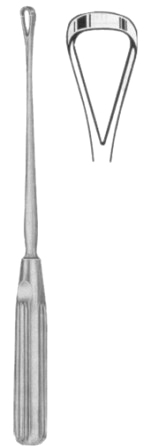 Sims Uterine Curettes Sharp 14.5mm 25cm/10" Fig # 6 Malleable