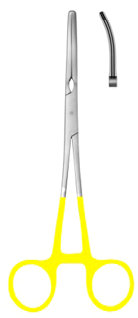 Zeppelin Clapms Slighly Curved 24cm/9 1/2" (offset handle with gold ring)