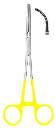 Zeppelin Clapms Strongly Curved 35cm/14" (offset handle with gold ring)
