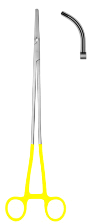 Zeppelin Clapms Strongly Curved 30cm/12" (straight handle with gold ring)