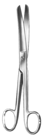 Doyen Gynecological Scissors Curved 18cm/7"