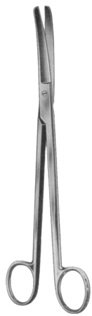 Sims Gynecological Scissors Curved 23cm/9" Bl/Bl