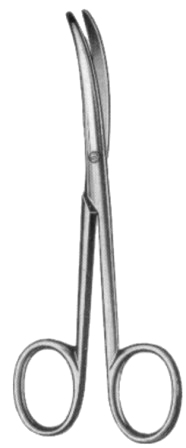 Landolt Enucleation Scissors Curved 12.5cm/5"